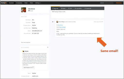 Contacts in HubSpot's CRM