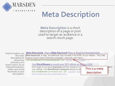 Meta description, inbound marketing