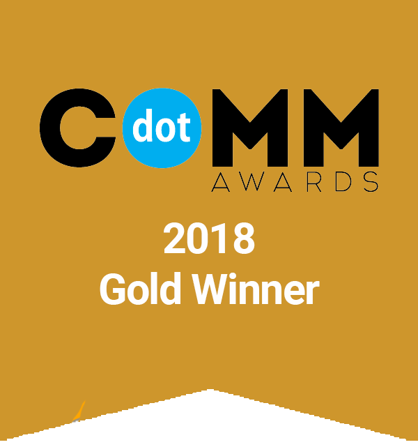 dotcomm award winning agency gold