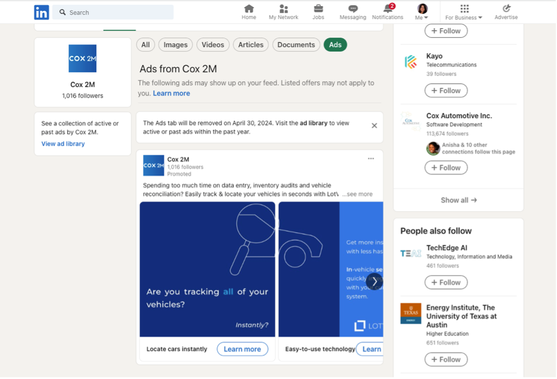 Example of LinkedIn Carousel Ad-1