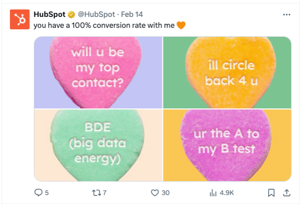 HubSpot X Image Ad