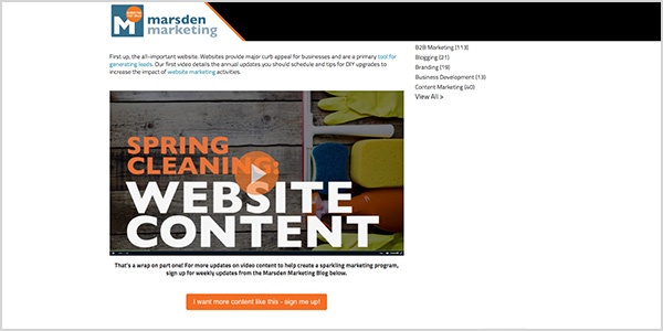 Web Design Trend 4: Inbound Video