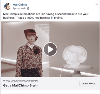 Mailchimp Facebook Video Ad