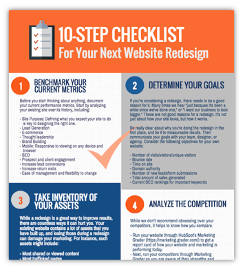 Website Redesign Checklist