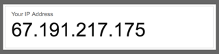 Example of IPv4