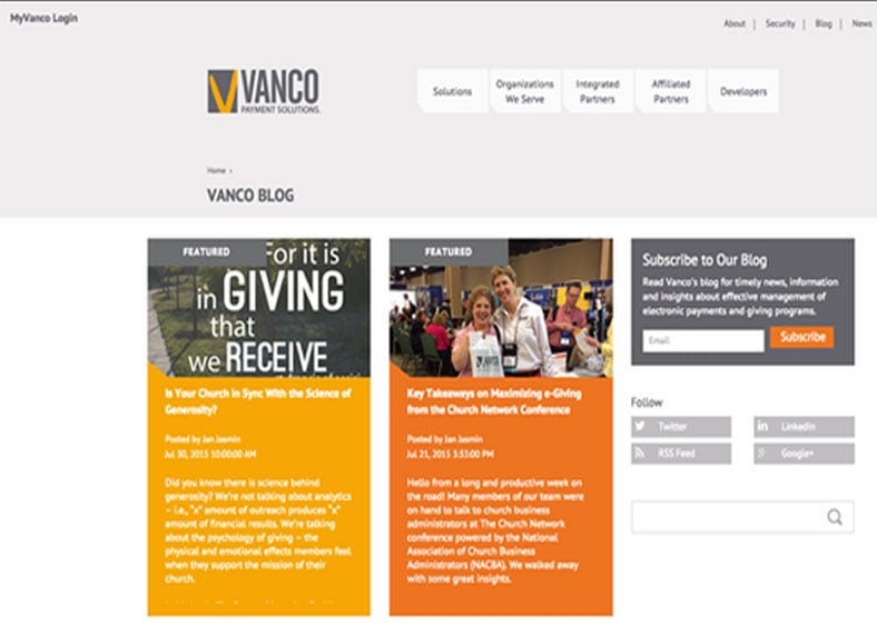 Vanco - Integrated Marketing Pays Off